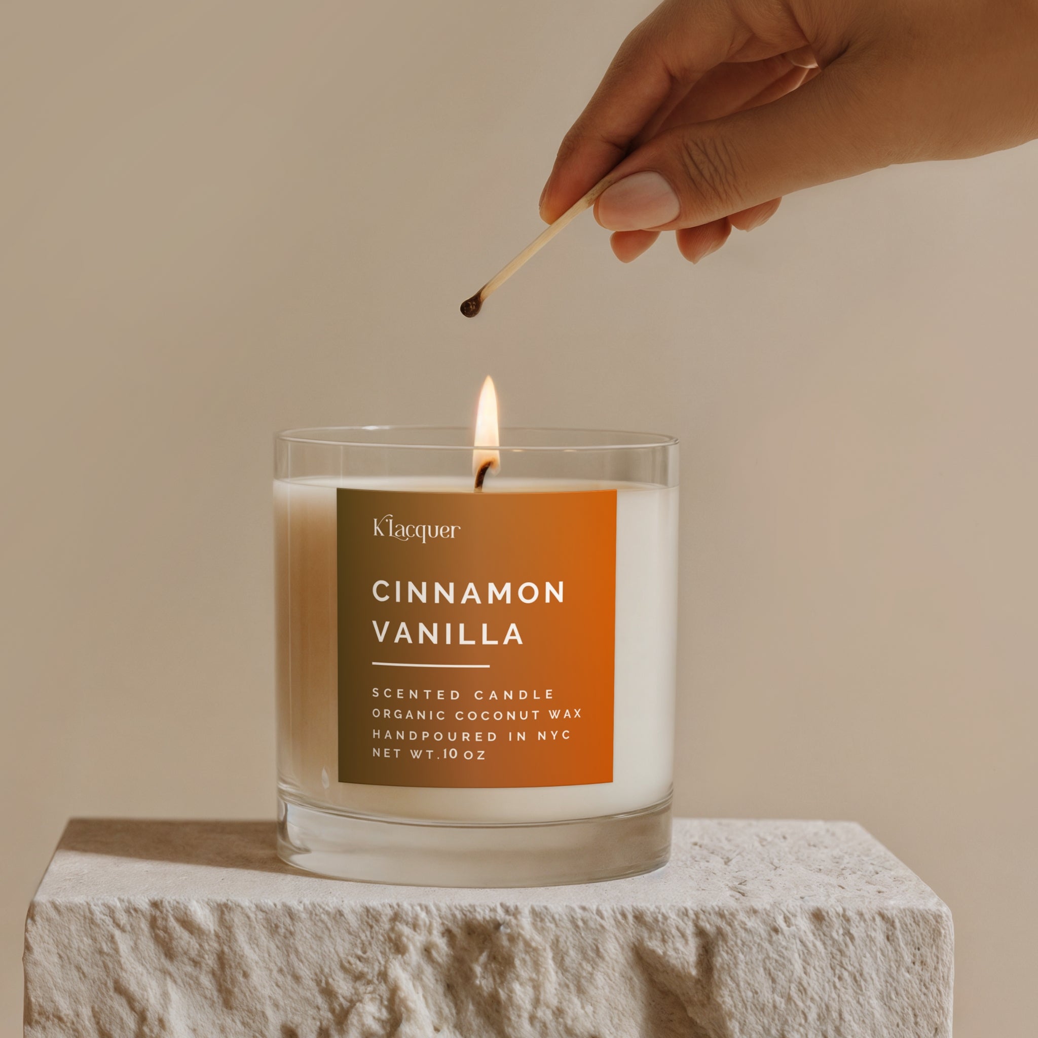 Cinnamon Vanilla Candle - K&