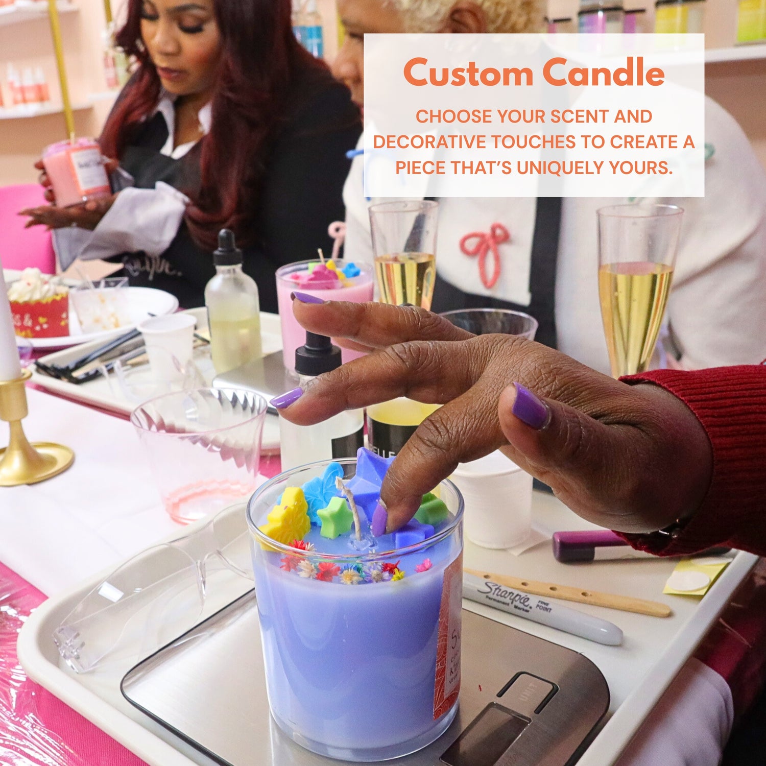 Sip &amp; Pour Candle Making Experience
